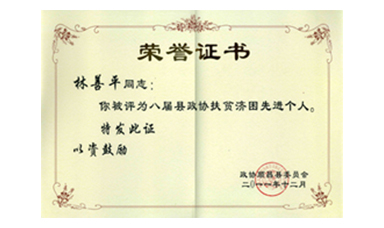 盡心盡力謀發(fā)展 盡職盡責為和諧--記縣政協常委、虹潤公司董事長林善平