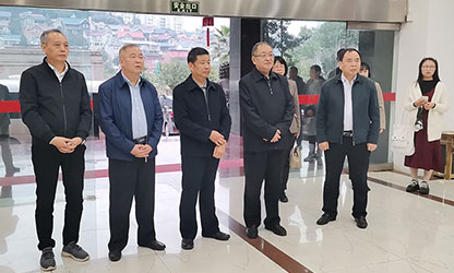 福建省政協(xié)副主席、省工商聯(lián)主席王光遠(yuǎn)一行視察虹潤公司